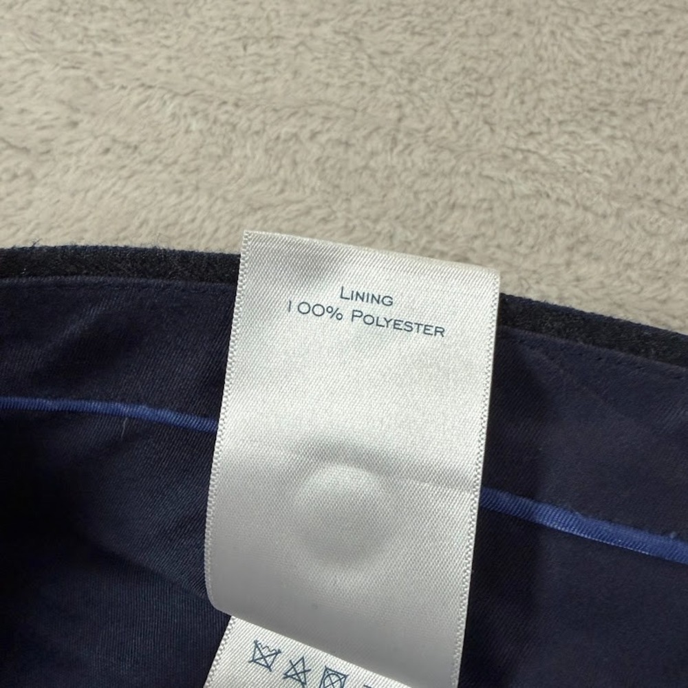 Charles Tyrwhitt Dress Pants Men 38x30 Grey Blue Striped Wool Classic Fit Preppy - Picture 9 of 15
